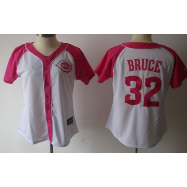 Cincinnati Reds #32 Jay Bruce 2012 Fashion Womens by Majestic Athletic Jersey