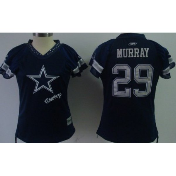 Dallas Cowboys #29 DeMarco Murray 2011 Blue Womens Field Flirt Fashion Jersey