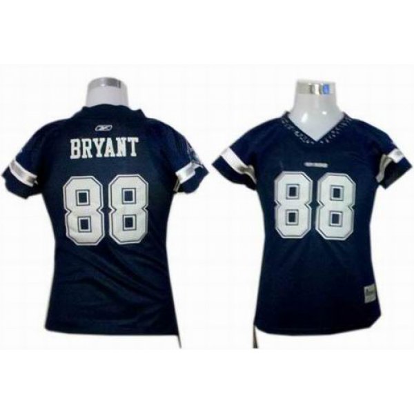 Dallas Cowboys #88 Bryant Blue Womens Field Flirt Fashion Jersey
