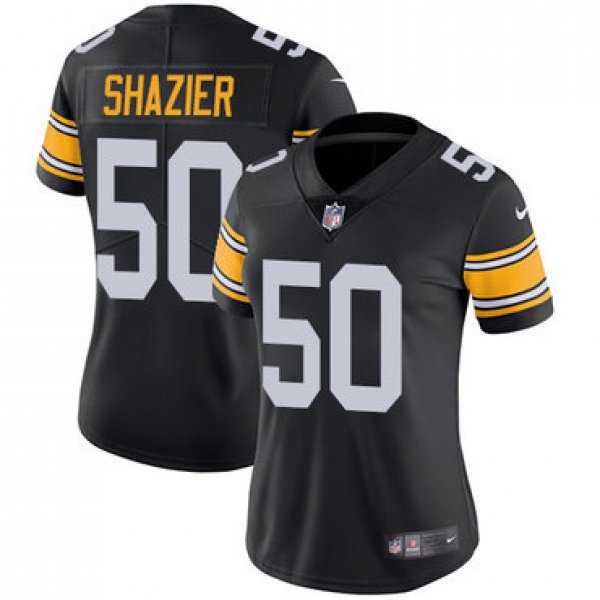 Nike Pittsburgh Steelers #50 Ryan Shazier Black Alternate Women's Stitched NFL Vapor Untouchable Limited Jersey