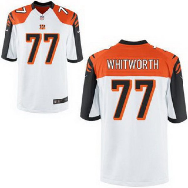 Womens Cincinnati Bengals #77 Andrew Whitworth white Game Jersey