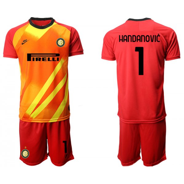 2020-21 Inter Milan 1 HANDANOVIC Red Goalkeeper Soccer Jersey