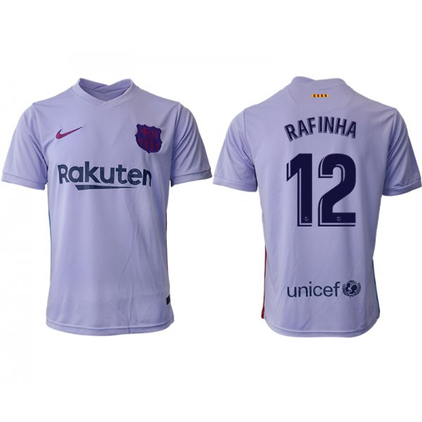 Men 2021-2022 Club Barcelona away aaa version purple 12 Soccer Jersey