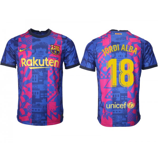 Men 2021-2022 Club Barcelona blue training suit aaa version 18 Soccer Jersey