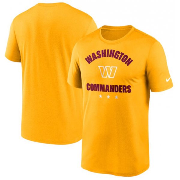 Men's Washington Commanders Nike Gold Arch Legend T Shirt