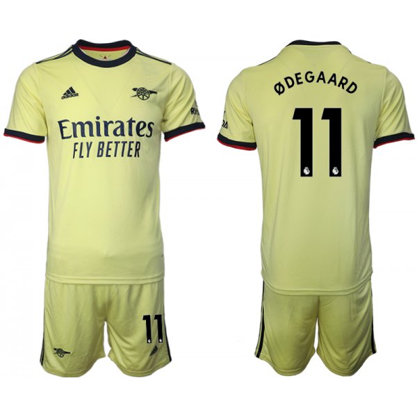 Men 2021-2022 Club Arsenal away yellow 11 Soccer Jersey