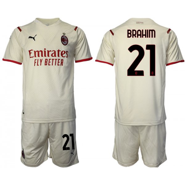 Men 2021-2022 Club AC Milan away cream 21 Soccer Jersey