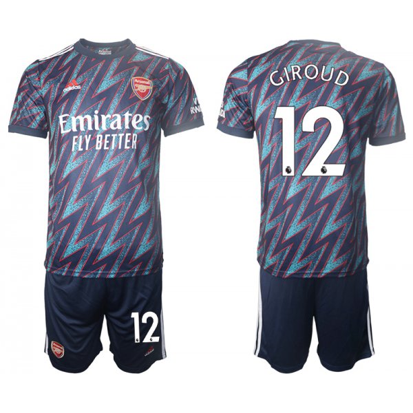 Men 2021-2022 Club Arsenal away blue 12 Soccer Jersey