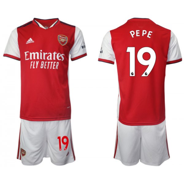 Men 2021-2022 Club Arsenal home red 19 Soccer Jersey