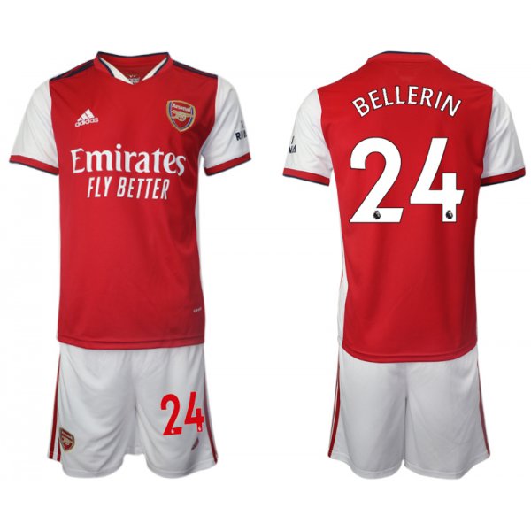 Men 2021-2022 Club Arsenal home red 24 Soccer Jersey