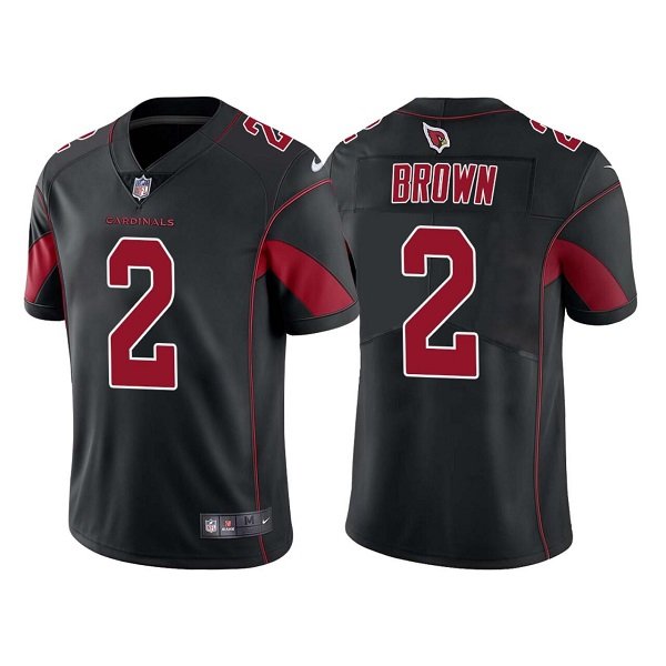 Men's Arizona Cardinals #2 Marquise Brown Black Color Rush Limited Stitched Jersey