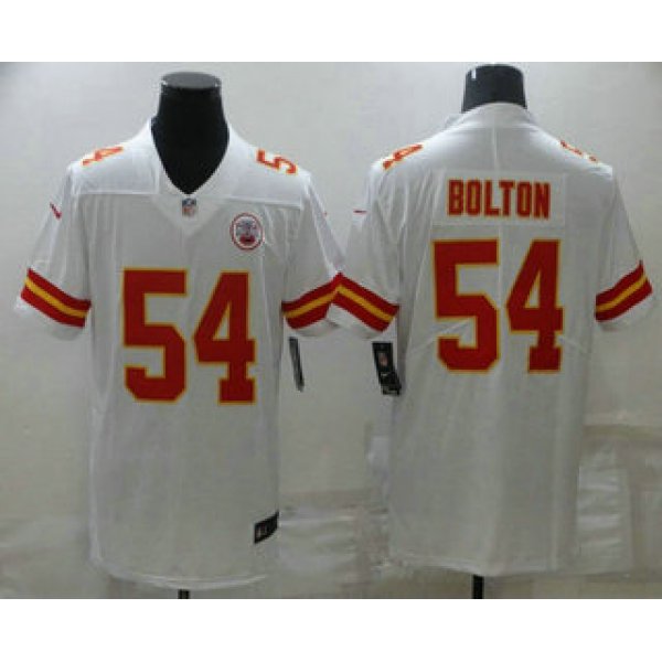 Men's Kansas City Chiefs #54 Nick Bolton White 2021 Vapor Untouchable Stitched NFL Nike Limited Jersey