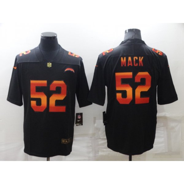 Men's Los Angeles Chargers #52 Khalil Mack Black Fashion Limited Stitched Jersey