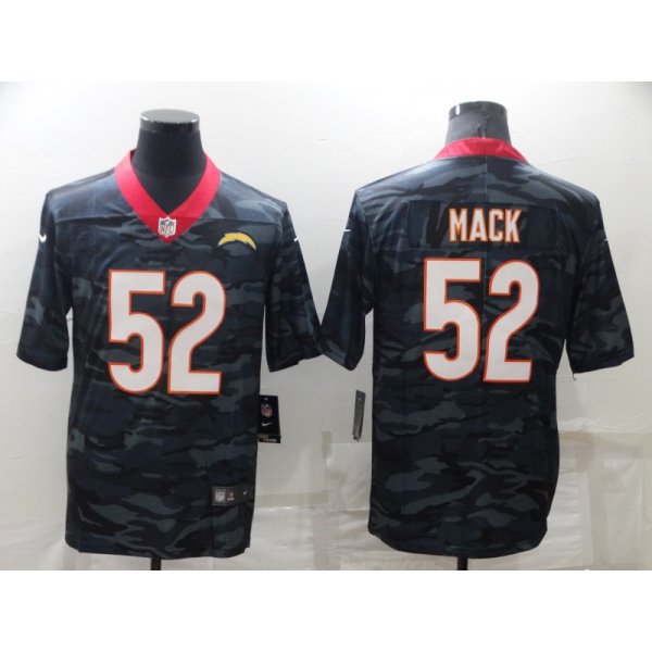 Men's Los Angeles Chargers #52 Khalil Mack Camo Limited Stitched Jersey