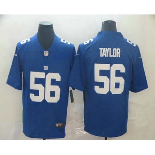 Men's New York Giants #56 Lawrence Taylor Blue Vapor Untouchable Stitched NFL Nike Limited Jersey