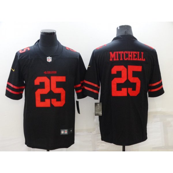 Nike San Francisco 49ers #25 Elijah Mitchell Black Vapor Limited Jersey