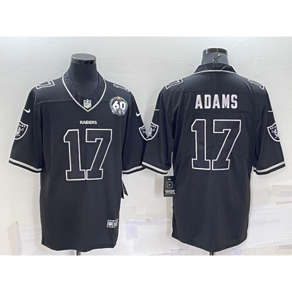 Men's Las Vegas Raiders #17 Davante Adams Black Shadow 2021 Vapor Untouchable Stitched Nike Limited Jersey
