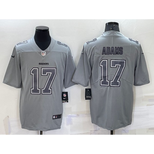 Men's Las Vegas Raiders #17 Davante Adams Grey Atmosphere Fashion 2022 Vapor Untouchable Stitched Limited Jersey
