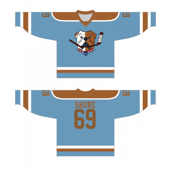 Sudbury Bulldogs #69 Shore Blue Hockey Jersey
