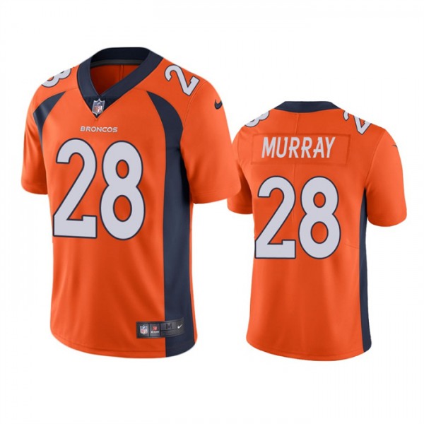 Men's Denver Broncos #28 Latavius Murray Orange Vapor Untouchable Stitched Jersey