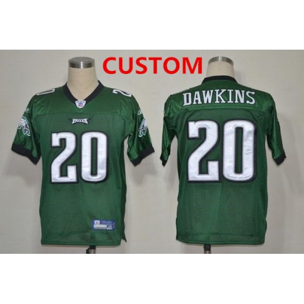 Reebok Philadelphia Eagles Custom Dark Green Jersey